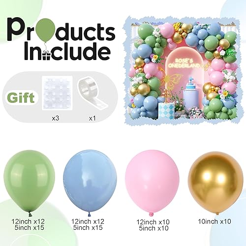 Miniatura 8 de Kit de arco de globos verde y negro