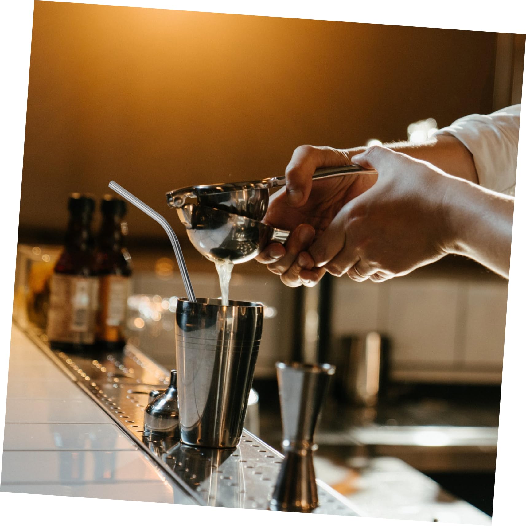 BESTYASH 22pezzi Cocktail Professionale in Acciaio Shaker Per Cocktail Misurino Forniture Per Baristi Attrezzatura Per Colino Apribottiglie e Pinza Per Ghiaccio