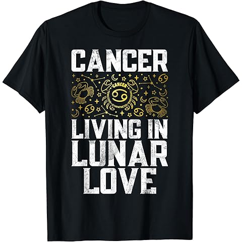 Cancer Living in Lunar Love Cancer Zodiac T-Shirt