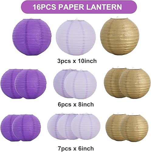 Miniatura 249 de BEISHIDA Faroles de papel redondos amarillos de 12 pulgadas, decorativos, colgantes, asiáticos, chinos, japoneses, lámpara para cumpleaños