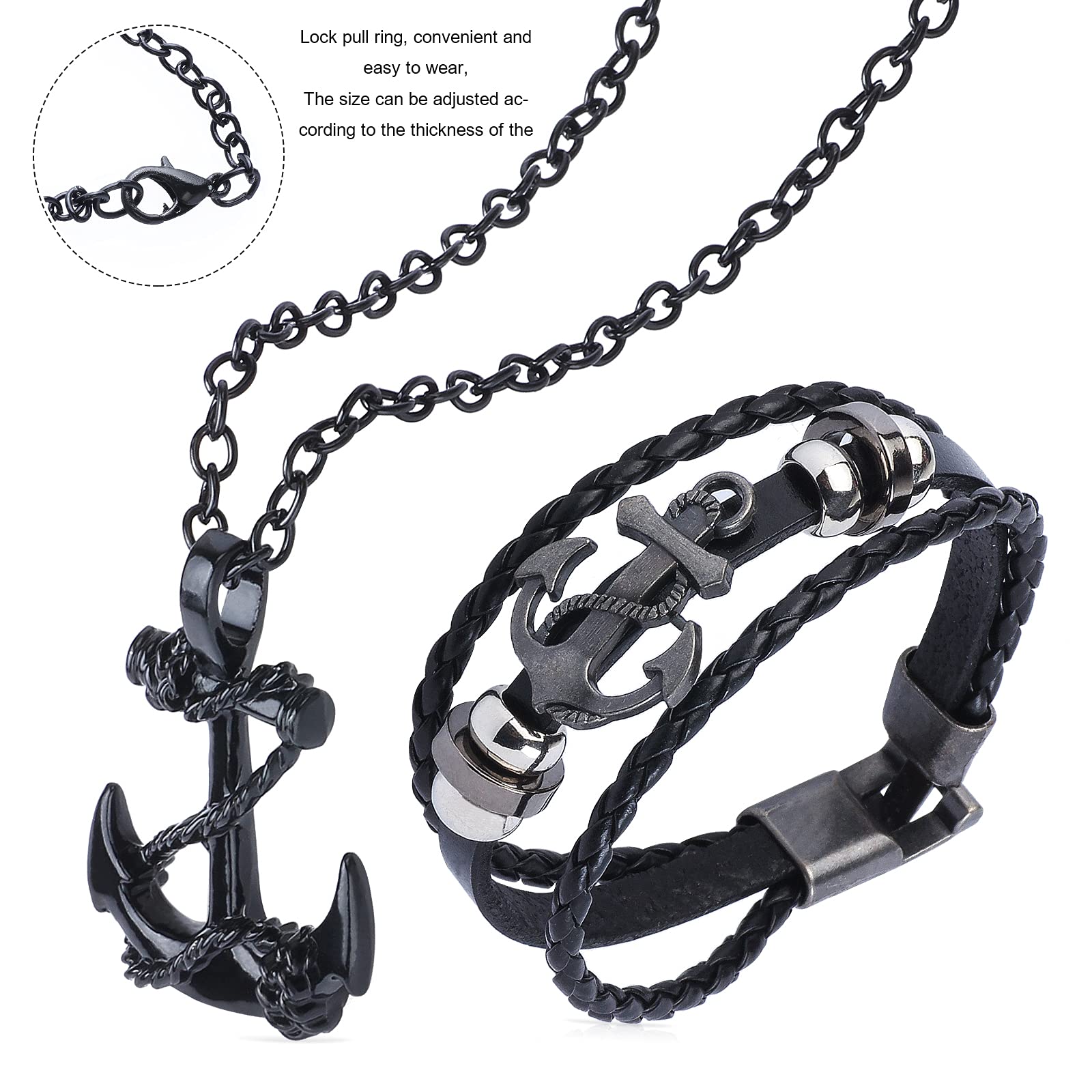 Pack De 4 Accesorios Pirata – Bandana, Cinturón, Parche Y Colgante De Ancla – Disfraz Para Fiestas Y Carnaval