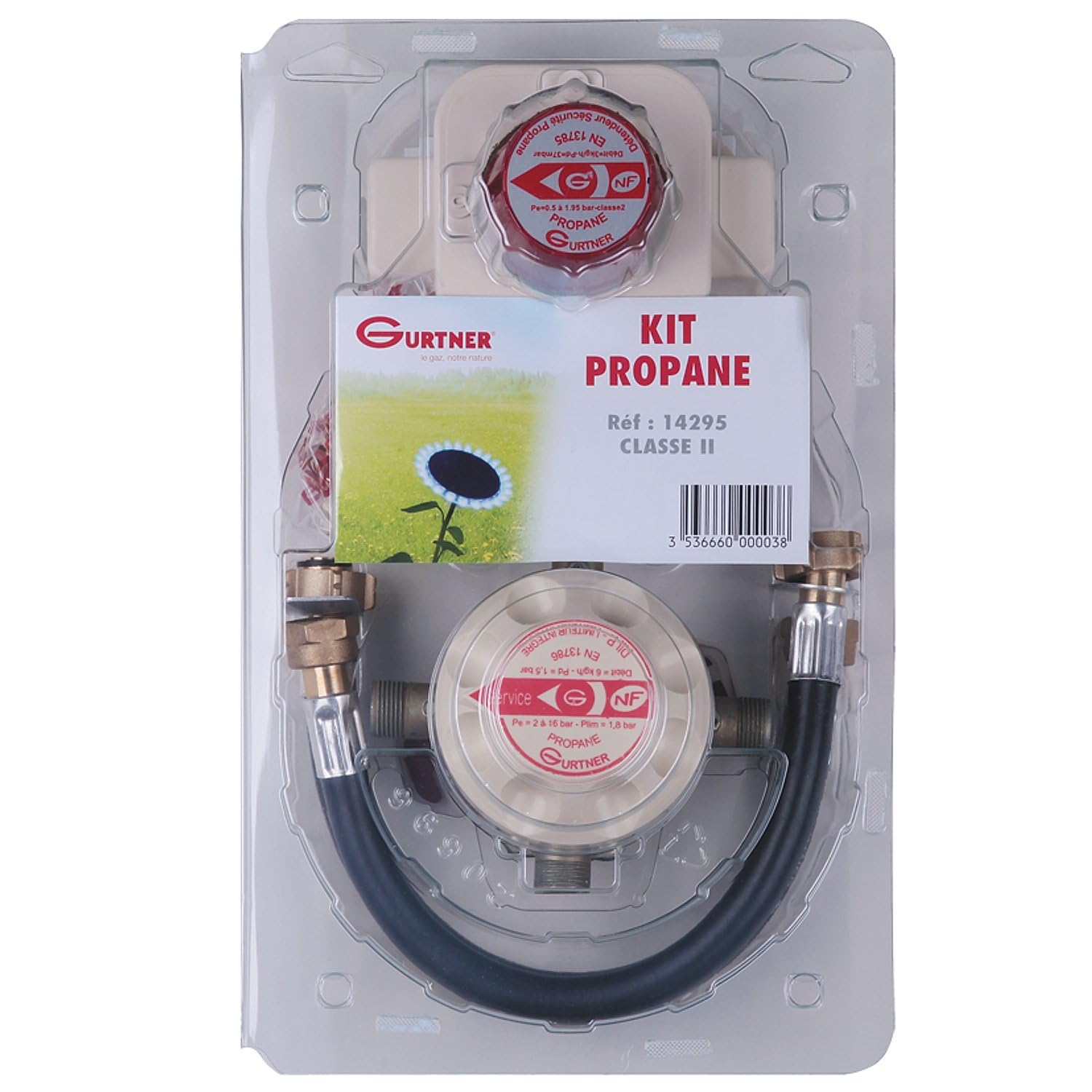 Gurtner Propane Installation Kit Classe 2 2 Lyres 5 ans 6kg/h-37mb