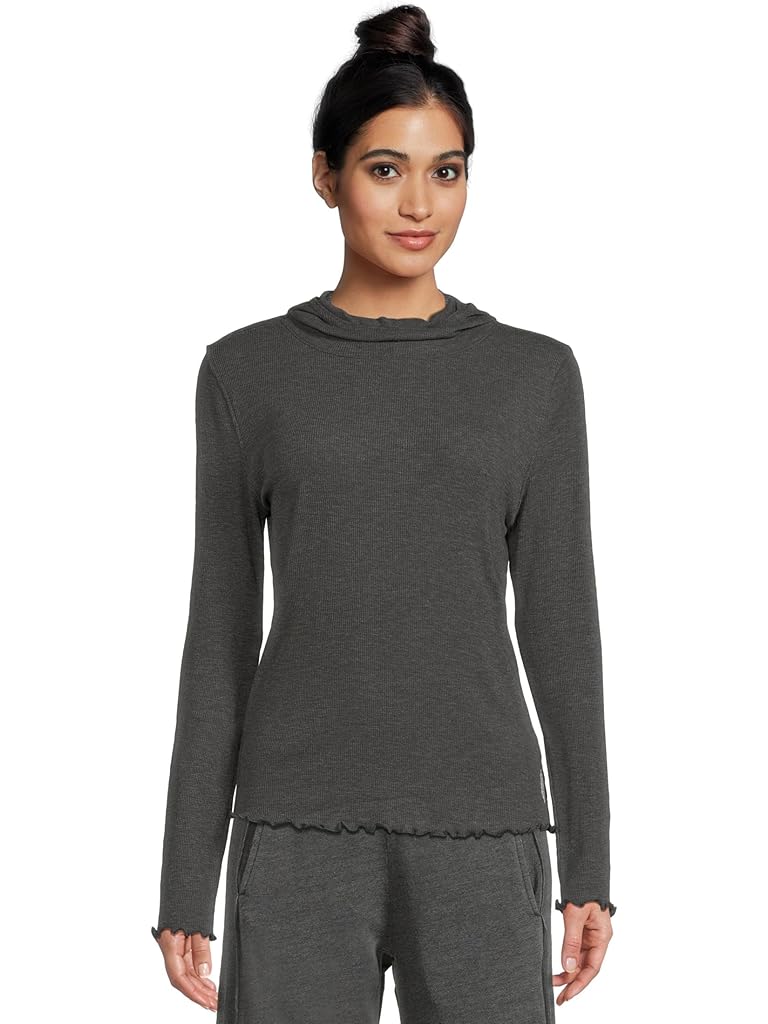 Black Free People Breathe Easy Long Sleeve