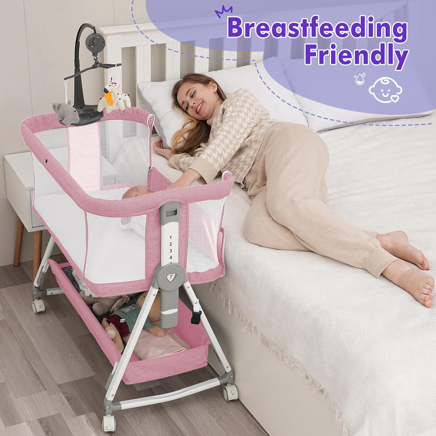 Cuna Bebe Cuna Plegable Juguete Hkleae Cuna Para Bebé, Cuna En Con