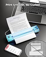 Vista 7 de Itari Impresora portátil, impresora sin tinta M08F, impresoras portátiles Bluetooth inalámbricas para viajes, compatible con impresora térmica