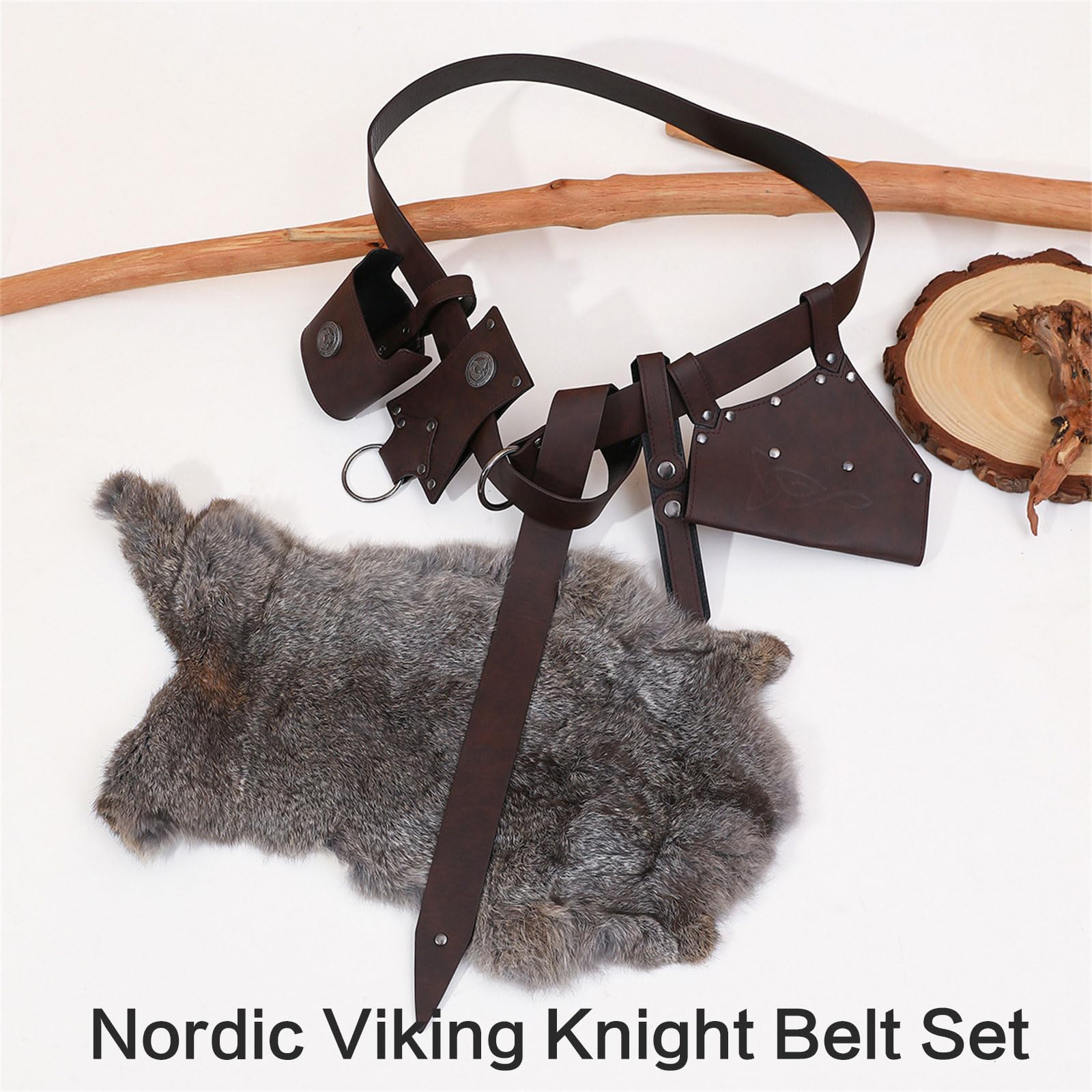 5-teiliges verstellbares mittelalterliches Gürtelset