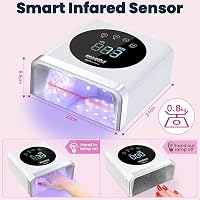 Nailgirls 150W UV Lámpa Géllakk Szárításhoz, Akkumulátoros Körmöslámpa Időzítővel 4
