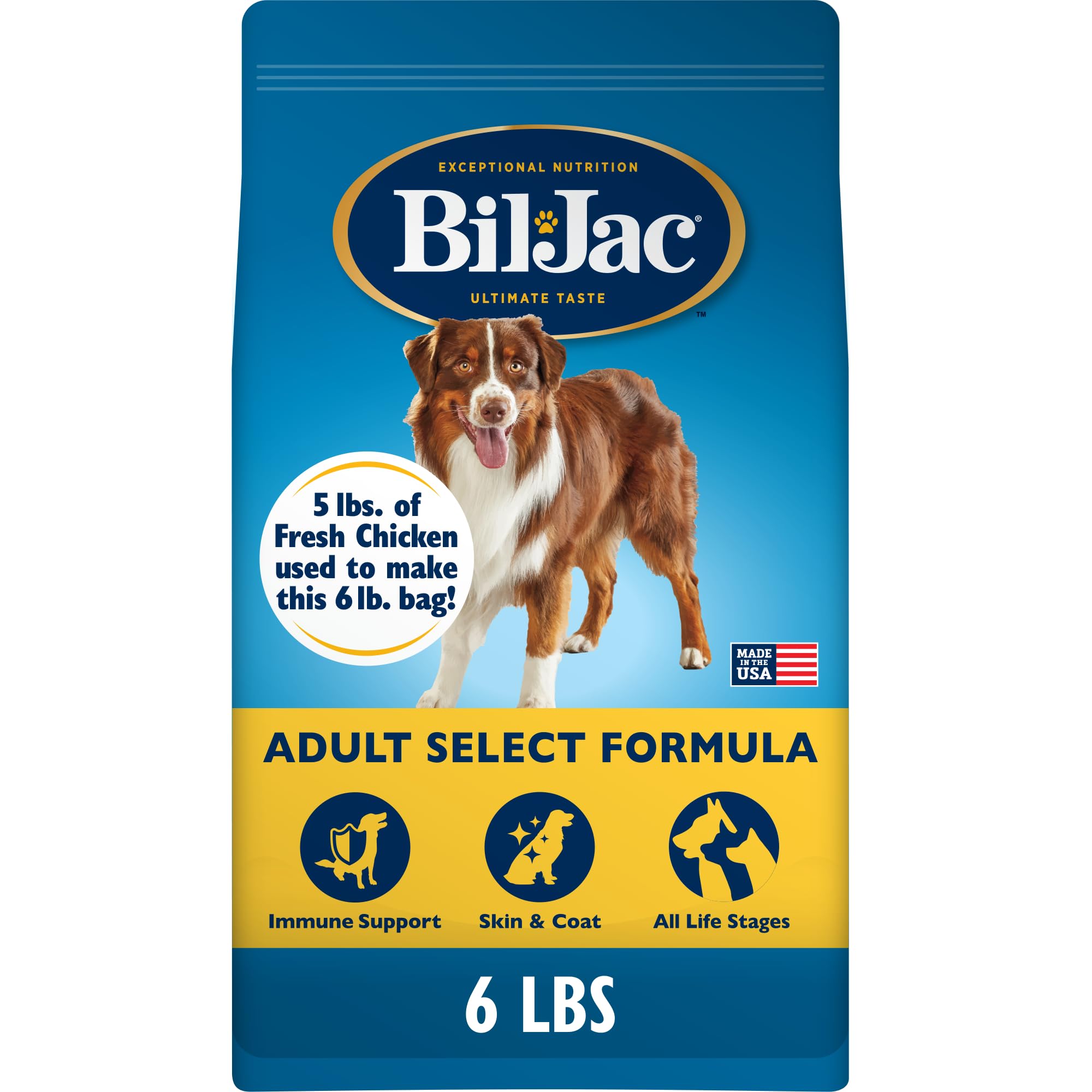 Bil-Jac Adult Select Dry Dog Food with Fresh Chicken & Probiotics