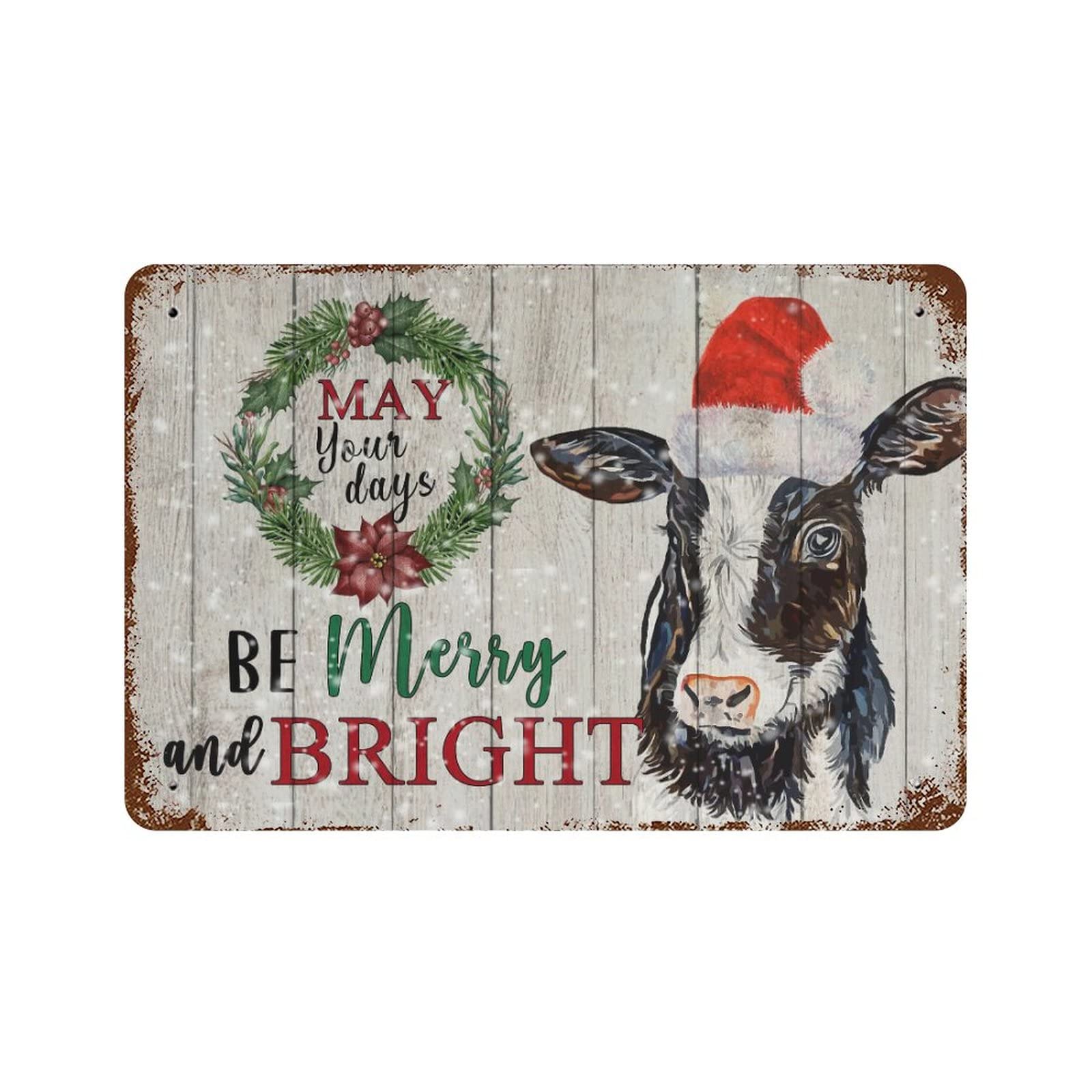 Placa de regalo de fiesta metálica y letreros de aluminio rústicos