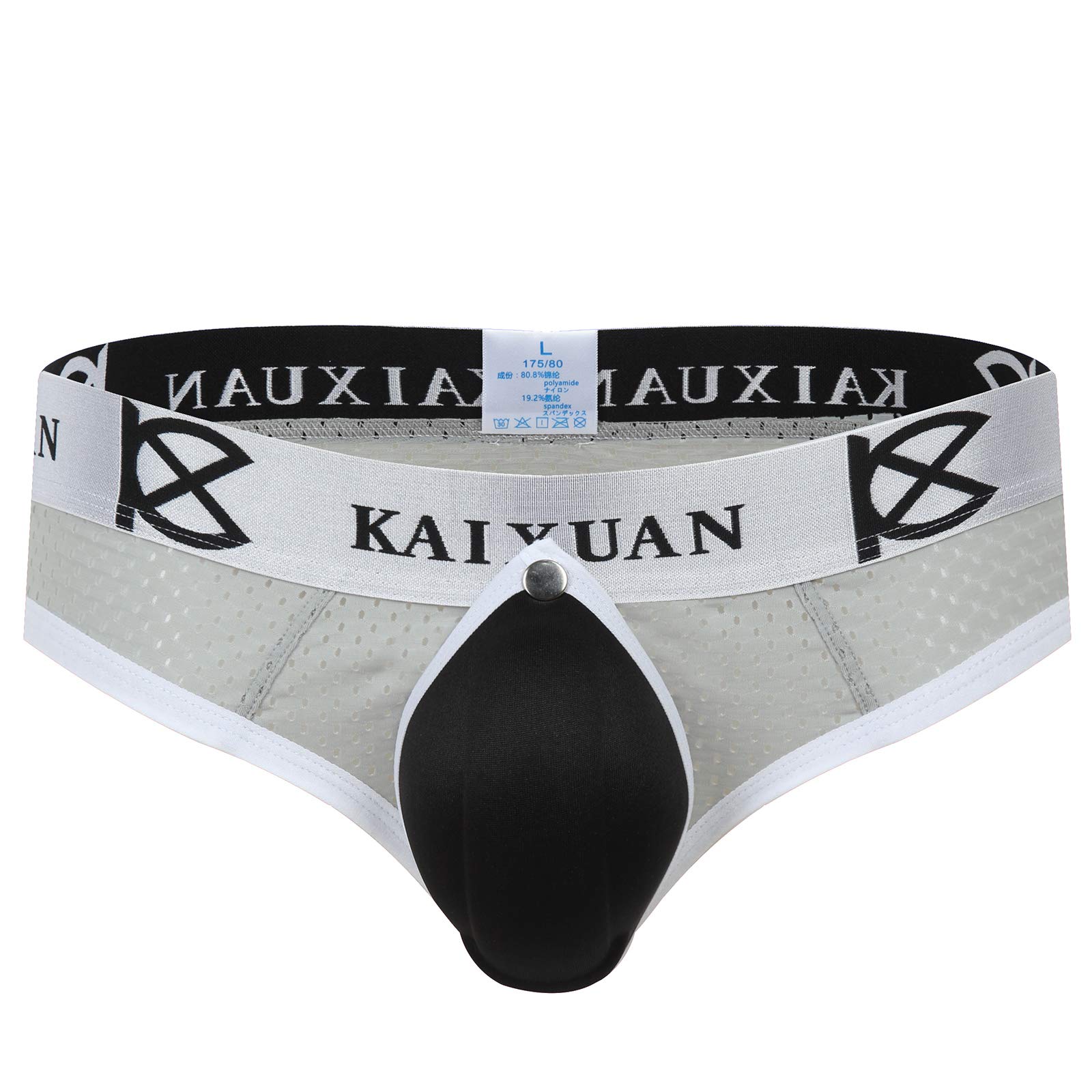 NebesheiiMen's Sexy Thong Underwaar Open Front Lingerie,Mens Funny Soft Breathable Bikini Underpants