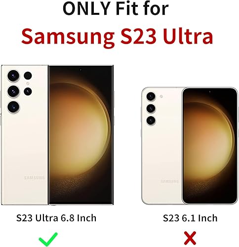 Miniatura 2 de XIZYO Funda para Samsung Galaxy S23 Ultra con diseño de rosa, diseño floral, funda delgada de TPU a prueba de golpes, funda protectora para mujeres