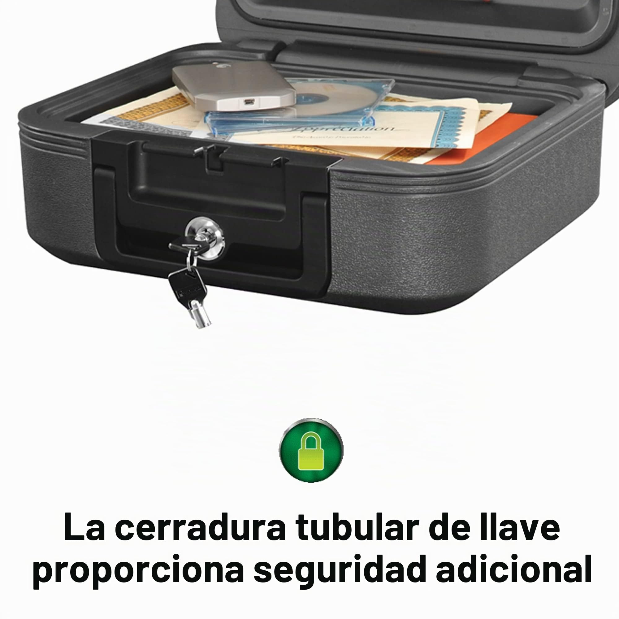 Sentry Safe SENCFW20201 Cofre de Documentos y Medios Impermeable a Prueba de Fuego, Negro, 32.5cm