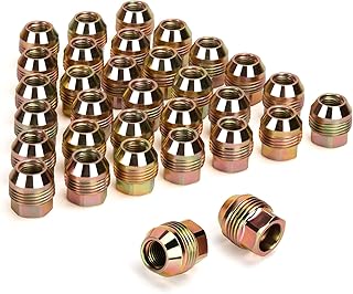 dynofit 14mmx1.5 32pcs OEM/Stock/Factory Lug Nuts for C2500(Suburban) C3500, Express 3500 K3500 Silverado 2500(HD) 3500 Suburban 2500, M14x1.5 Wheel Lugnuts for Savana 2500/3500 Sierra 2500/3500HD