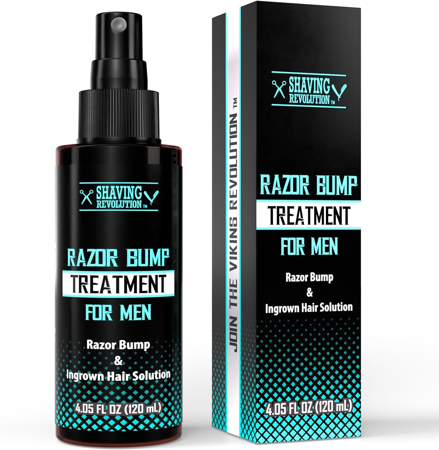 Viking Revolution Razor Bumps Treatment for Men - Ingrown Hair Removal and After Shave Serum - Salicylic Acid Bump Stopper for Razor Burn