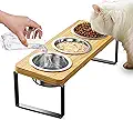 Elevated Cat Bowls with 3 Stainless Steel Bowls | 10° Tilted Anti-Vomiting - product image