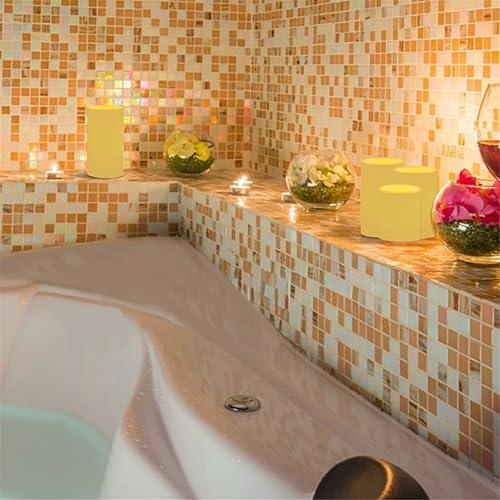 Miniatura 6 de GLENLCWE Velas LED parpadeantes sin llama de mariposa azul para mujeres y mujeres, velas elegantes para decoración del hogar, velas de fiesta para