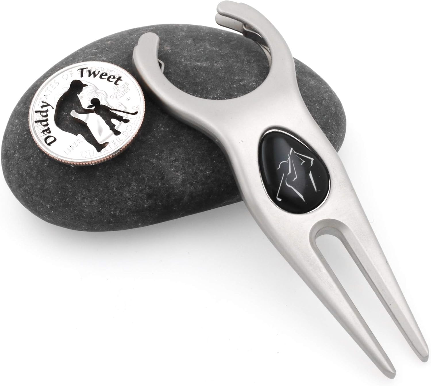 Dad and Child Golf Ball Marker, Custom Names Engraved, By NameCoins