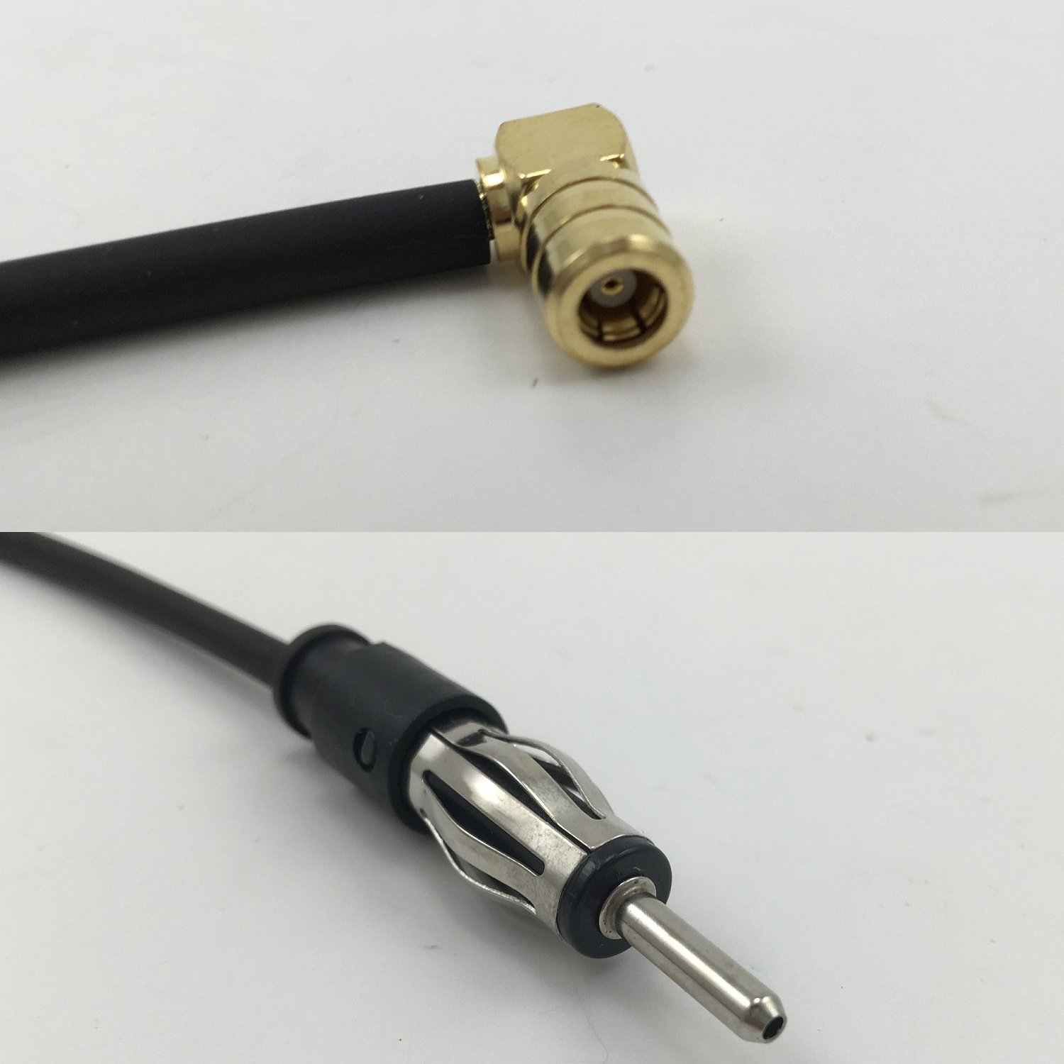 ボビー様用 6 inch RG188 SMB FEMALE ANGLE to AM/FM MALE Pigtail Jumper RF