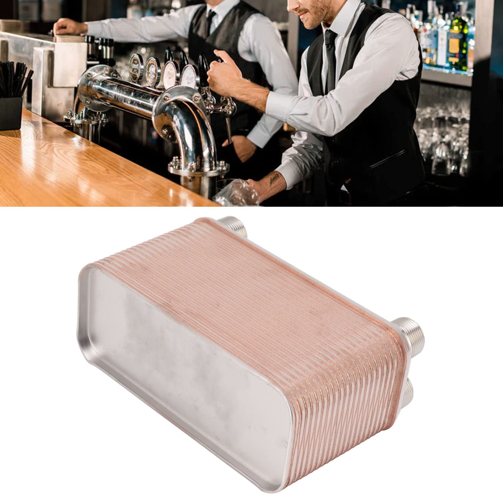 Scambiatore di calore a piastre, riduce l'ossidazione, in acciaio inox, facile da pulire, scambiatore di calore per la produzione di birra.