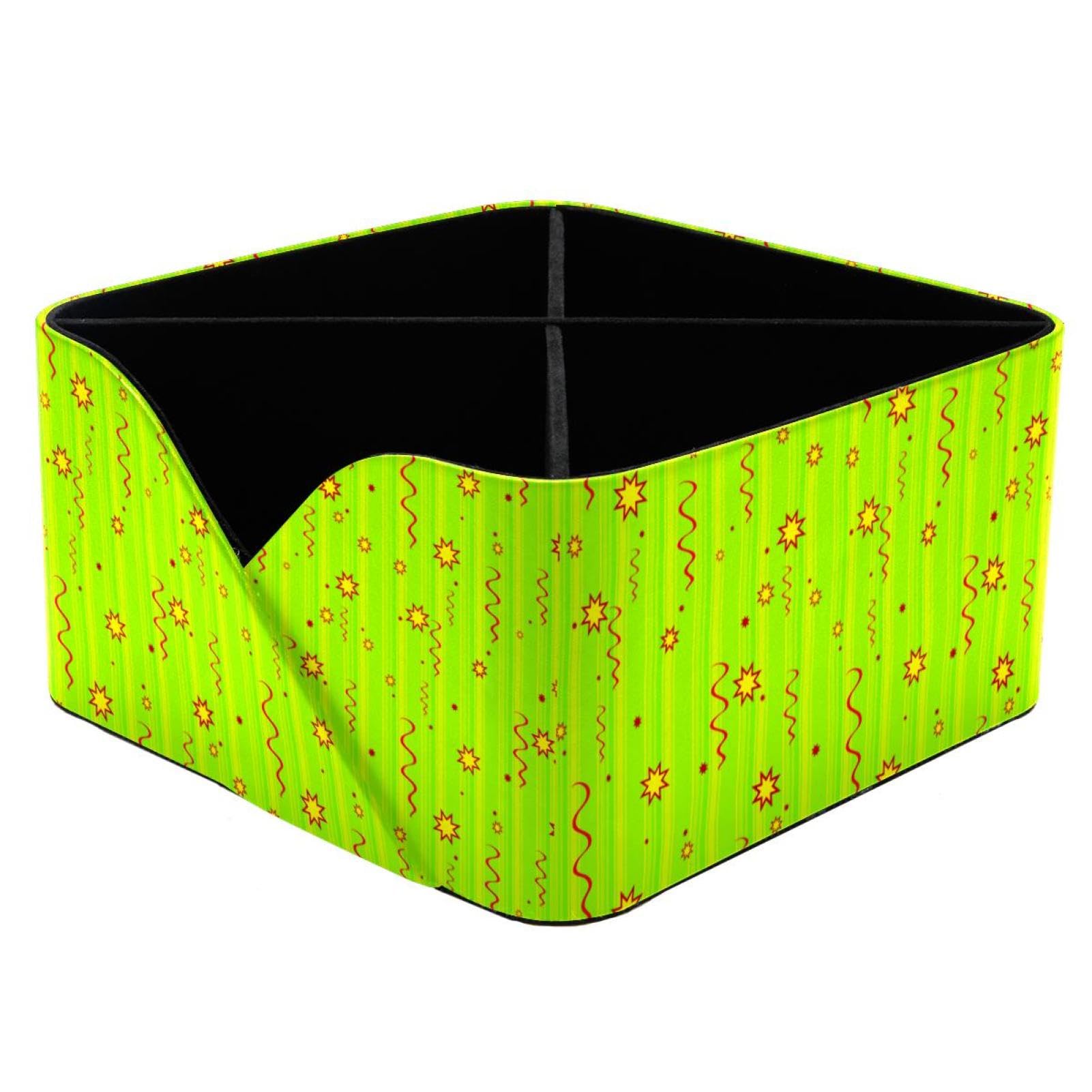 Organiseur de bureau en ruban rouge pour retrouver vos stylos grâce aux 4 compartiments