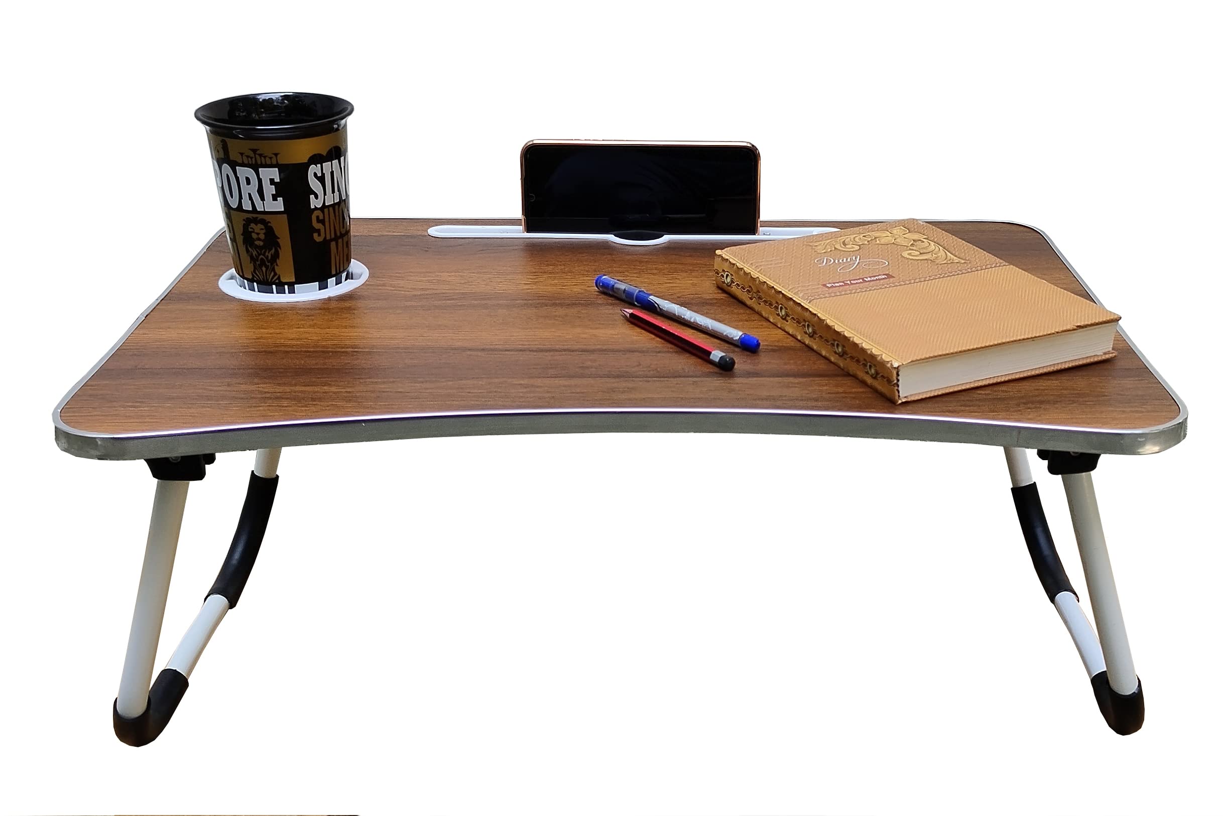 MUREN® Foldable and Portable Laptop Lap Desk, Computer Bed Table for Working/Writing/Reading/Eating on Low Sitting Floor -Tablet Stand/Cup Holder /Ergonomic & Rounded Edges/Non-Slip Legs (Brown) (B0BB9P61B9) Amazon Price History, Amazon Price Tracker