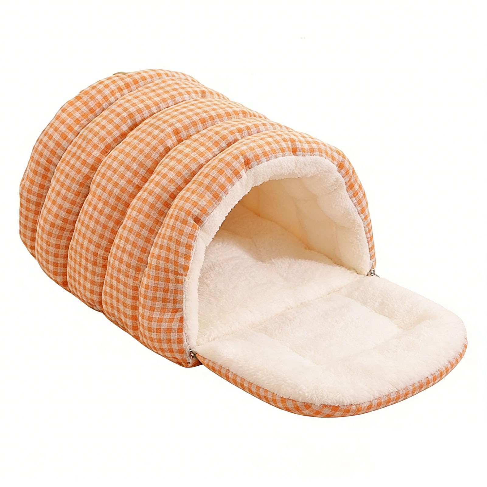 Lit de grotte pour chat peluche chaude Rengue panier fermé amovible pour petit chien chaton