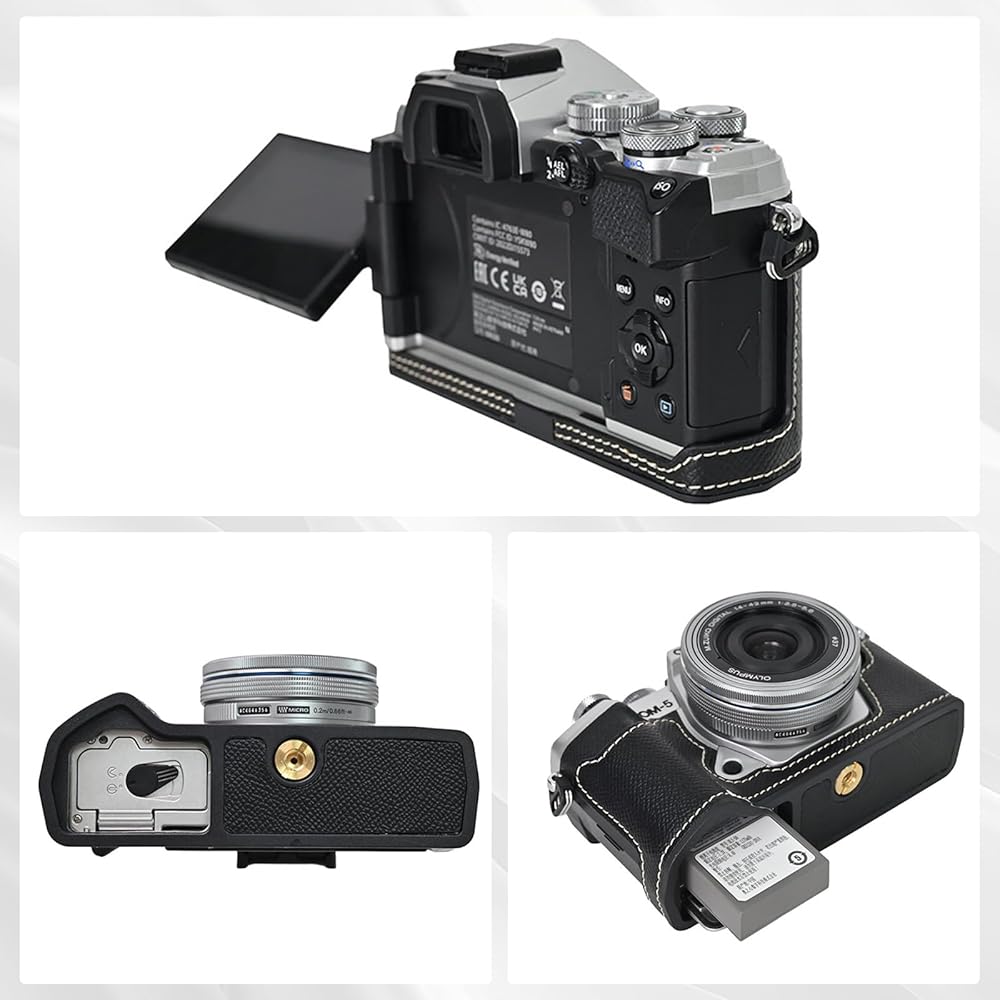 OLYMPUS OM-D E-M5 MarkIIレザーケース付き GARIZ、OM-D E-M5 Mark II用レザーケース - デジカメ Watch Watch