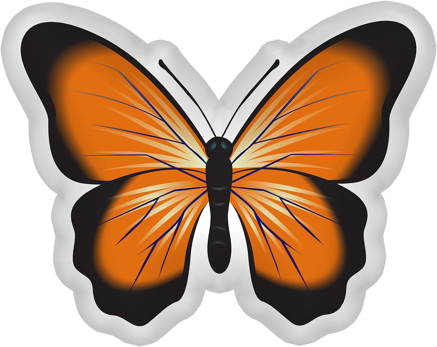 Green Butterfly Shaped Throw Pillows, Cushion Soft Pillows Decor for Home Decorative Seating Cushions, 24 Inch