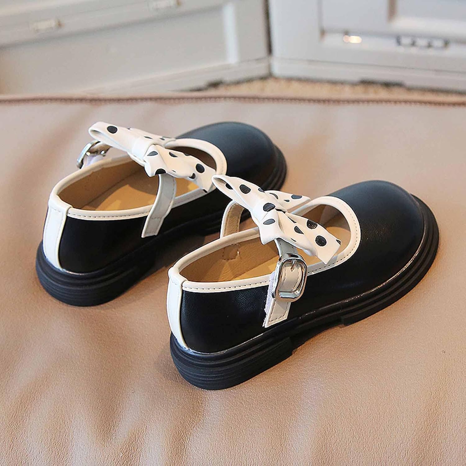 WICVIK Baby Girls Soft Sole Bowknot Princess Wedding Dress Mary Jane Flats Prewalker Light Baby Sneaker Shoes, Little Girl Dress Shoes for Party School Wedding, 3-10 Years : Clothing, Shoes & Jewelry