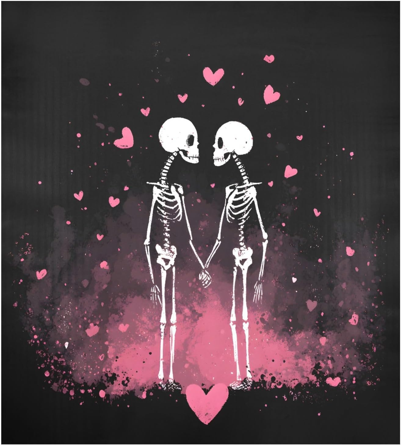 Dishwasher Magnet Cover Large Magnetic Stickers Skull Heart Front Dishwasher Cover Reusable Decal for Home Kitchen Refrigerator Decorative Lid Washing Machine Laundry