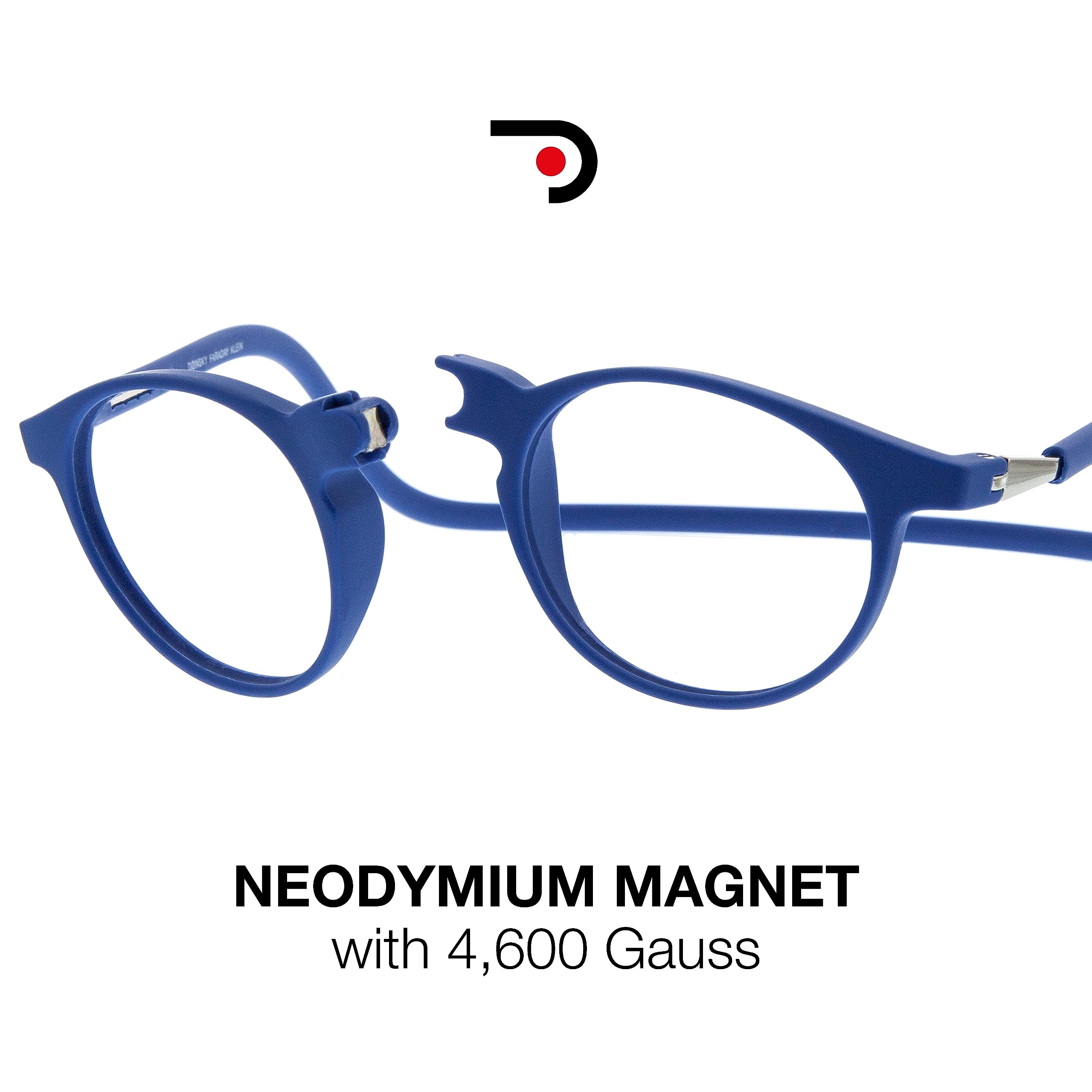 DIDINSKY Faraday lunettes de lecture, Rond Indigo +1,5 | Lunettes de lecture légères, verres antireflet et antirayures. Rondes ou carrées, plusieurs couleurs, +1,0 à +3,0.