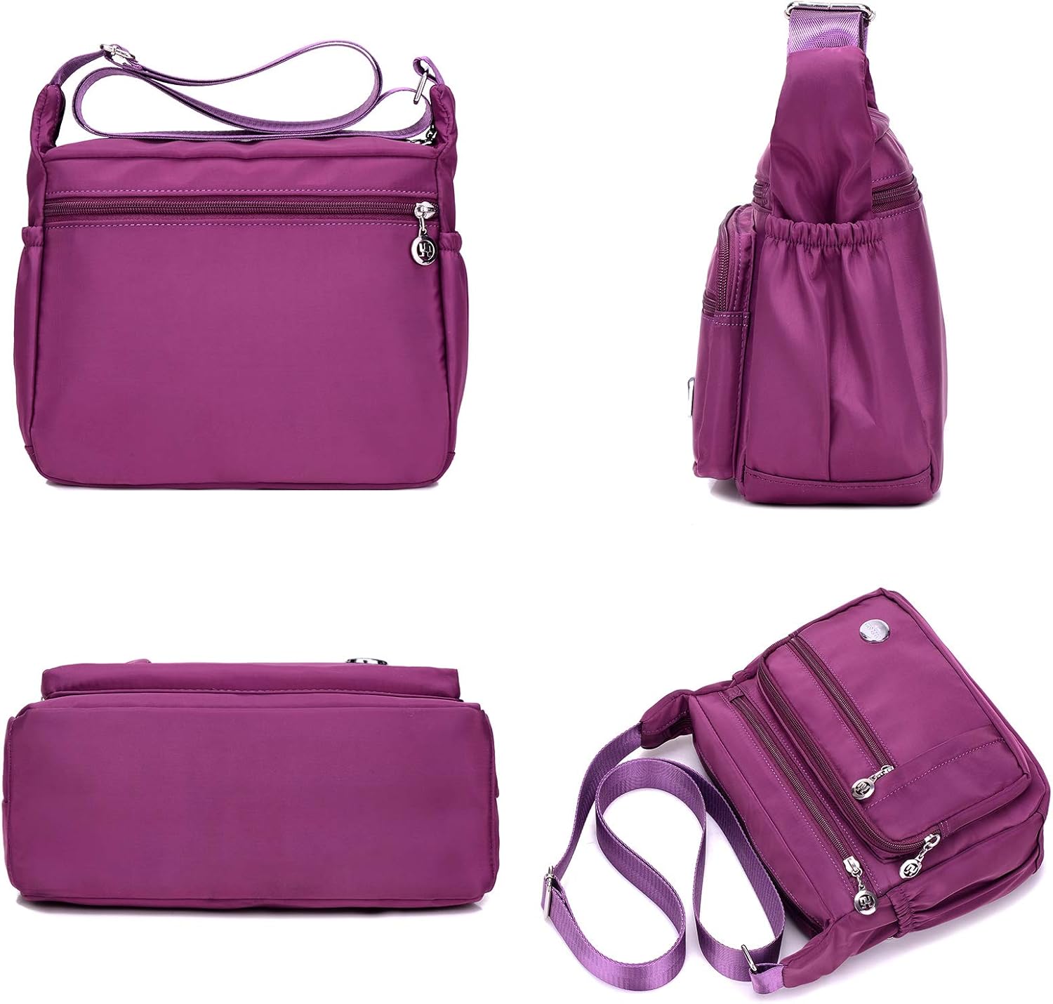 Women Shoulder Handbag Nylon Crossbody Bags Multipockets Purses Handbags Waterproof Messenger Bag - Image 4