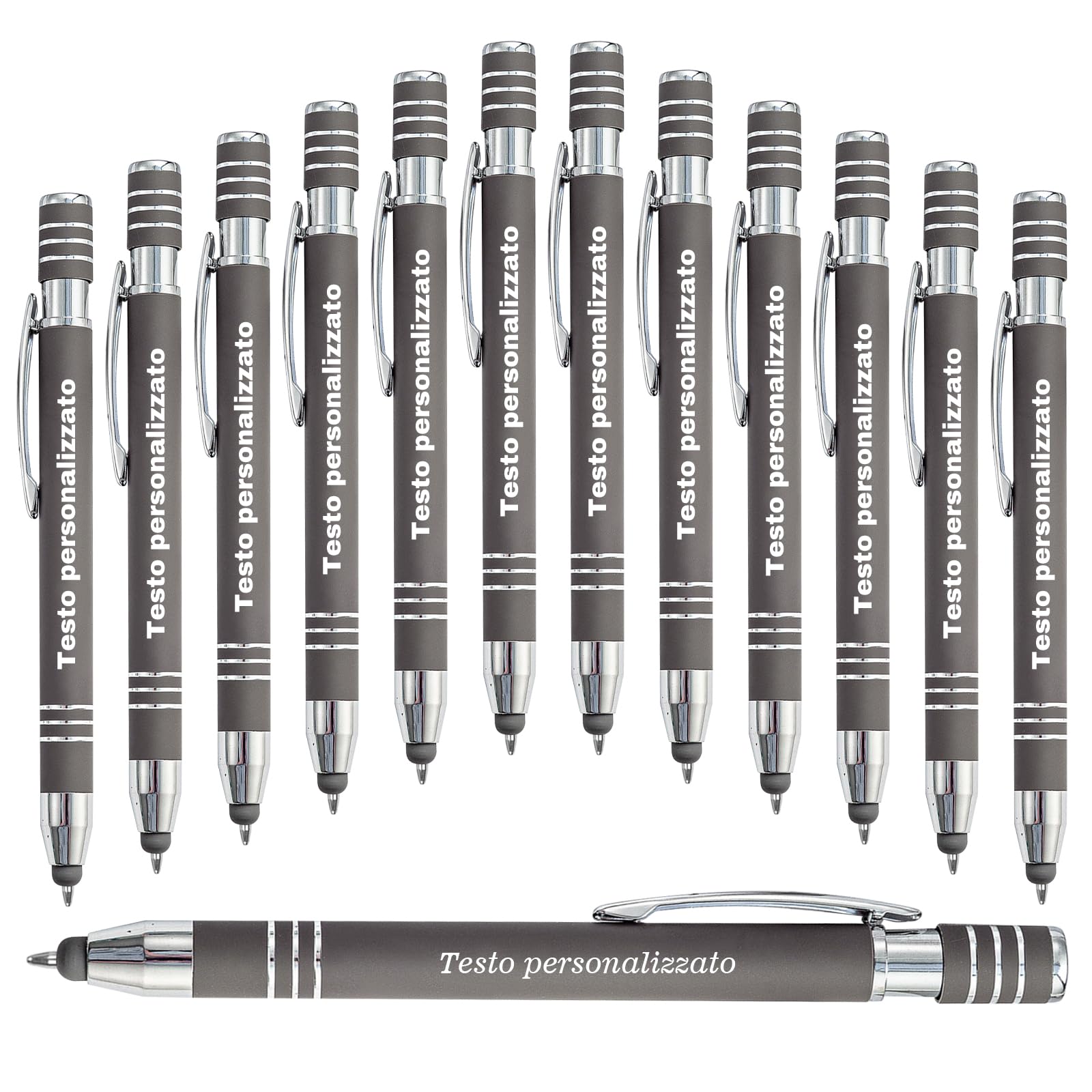 Penna a sfera personalizzata personalizzata con nome penna stilografica Penna a sfera personalizzata Office Business Stylus Compleanno Laurea, Penne a sfera con inchiostro nero - 96Pezzi