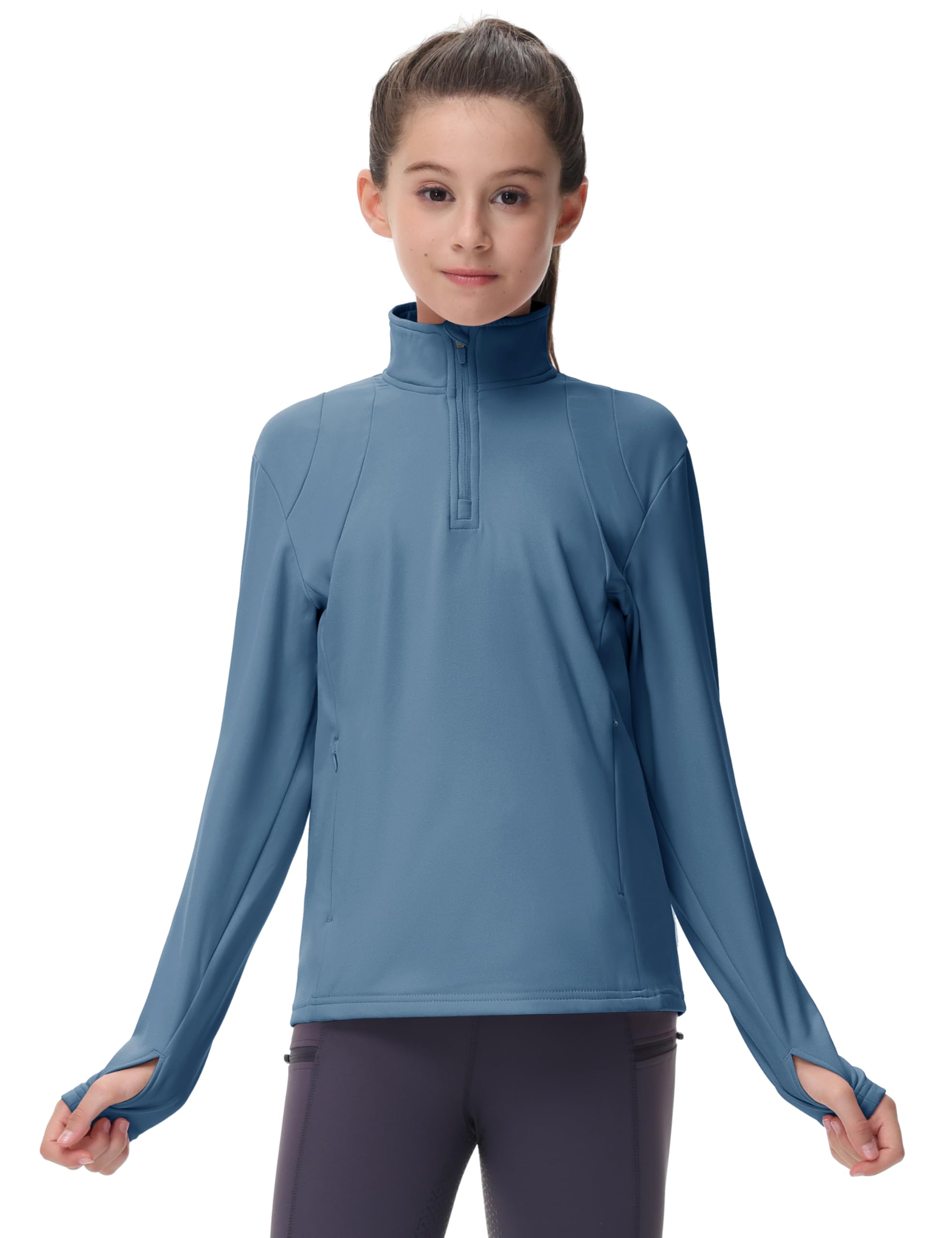 MoFiz Chaqueta Deportiva Niña Cremallera Sudadera Forro Polar para Deportes