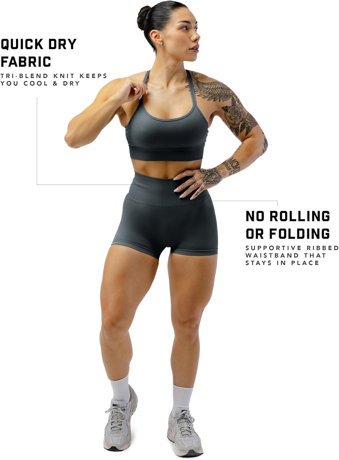 Gymreapers Halo Seamless Shorts for Women - Squat Proof High Waisted Glute Scrunch, Quick Drying Biker, Yoga Running Gym - Image 5