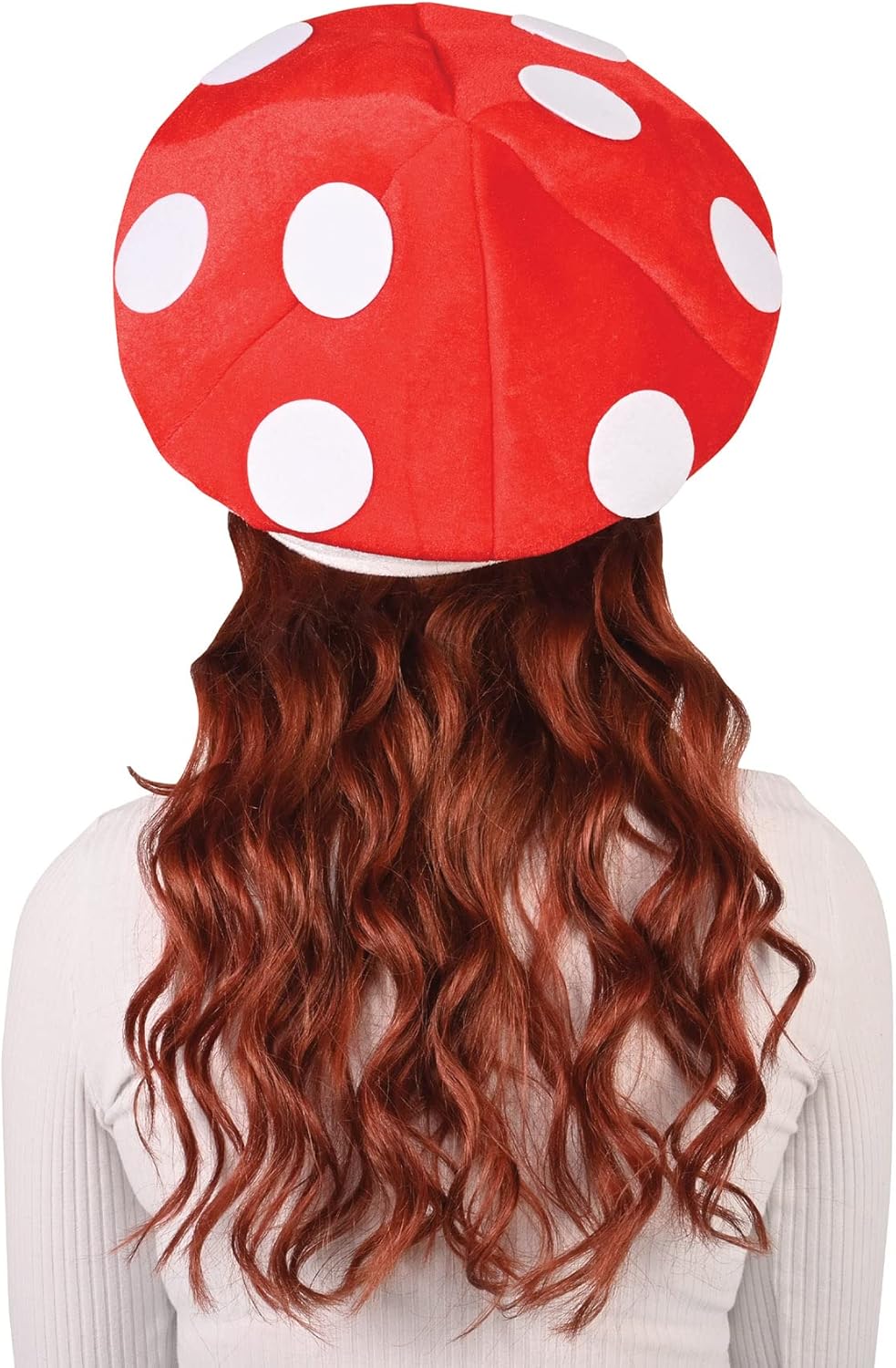 Beistle Unisex Plush Mushroom Hat – Arcade Party Supplies, Birthday & Halloween Costume Dress Up, Video Game Themed Headwear