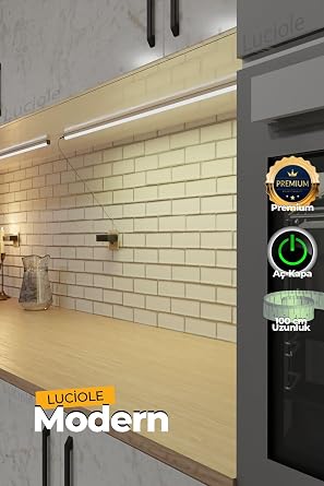 luciole Mutfak Tezgah Altı Led Mutfak Işık Bar Aç Kapa Günışığı Yapışkanlı 1 Metre - Led Işık Mtgun4
