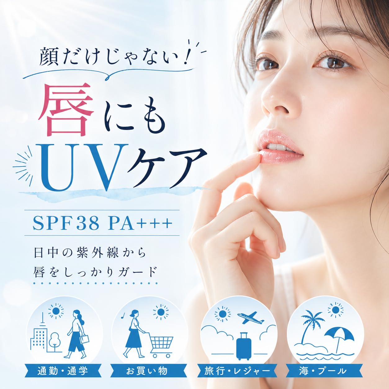 Amazon.co.jp: サンカット UV リップエッセンス 10g SPF38 PA+++ UV