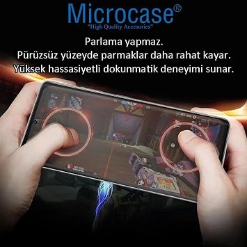 Microcase Google Pixel 8 Pro Tam Kaplayan Çerçeveli Mat Cam Koruma - AL3124