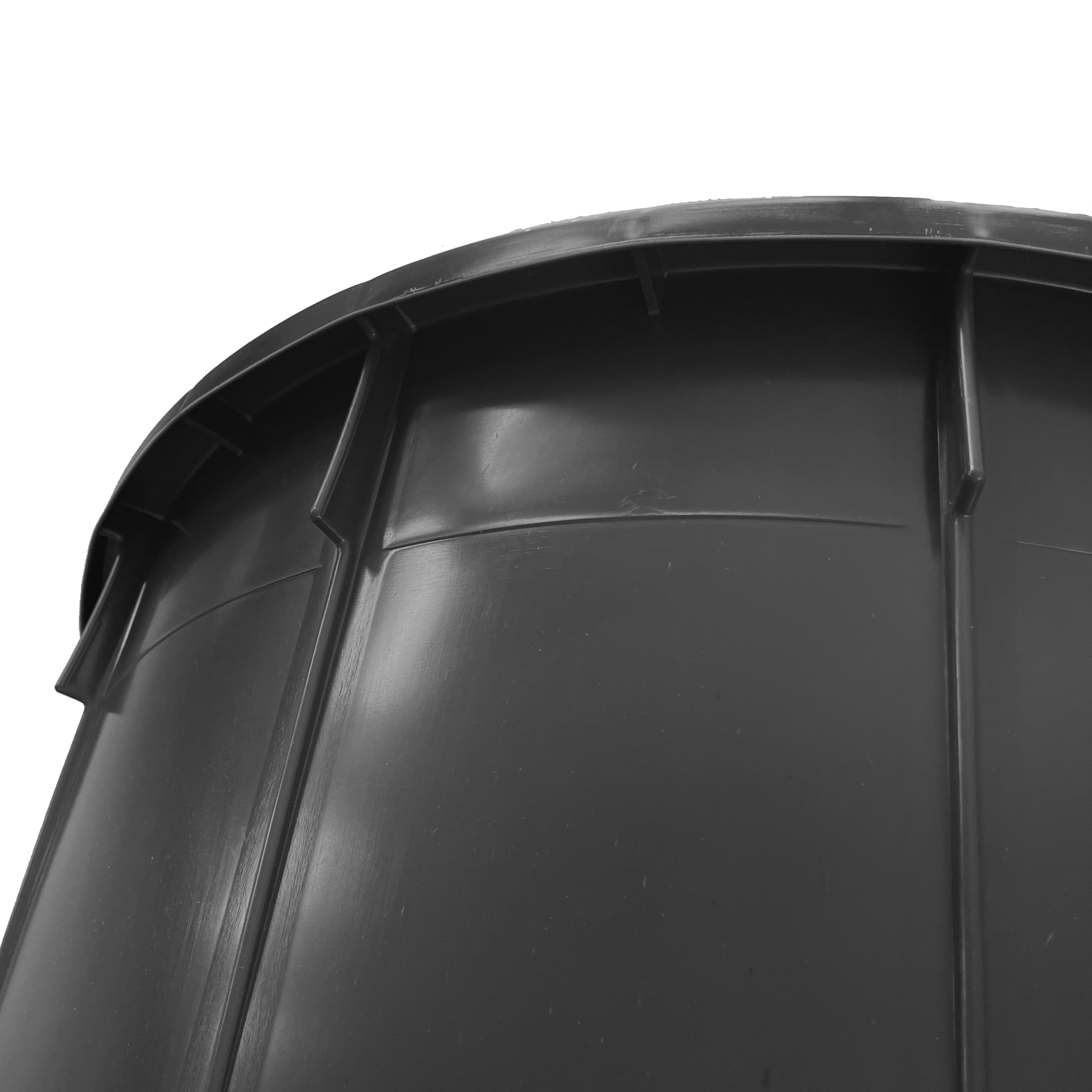 Mobil Plastic - Mastello industriale tondo in plastica 350 litri - nero