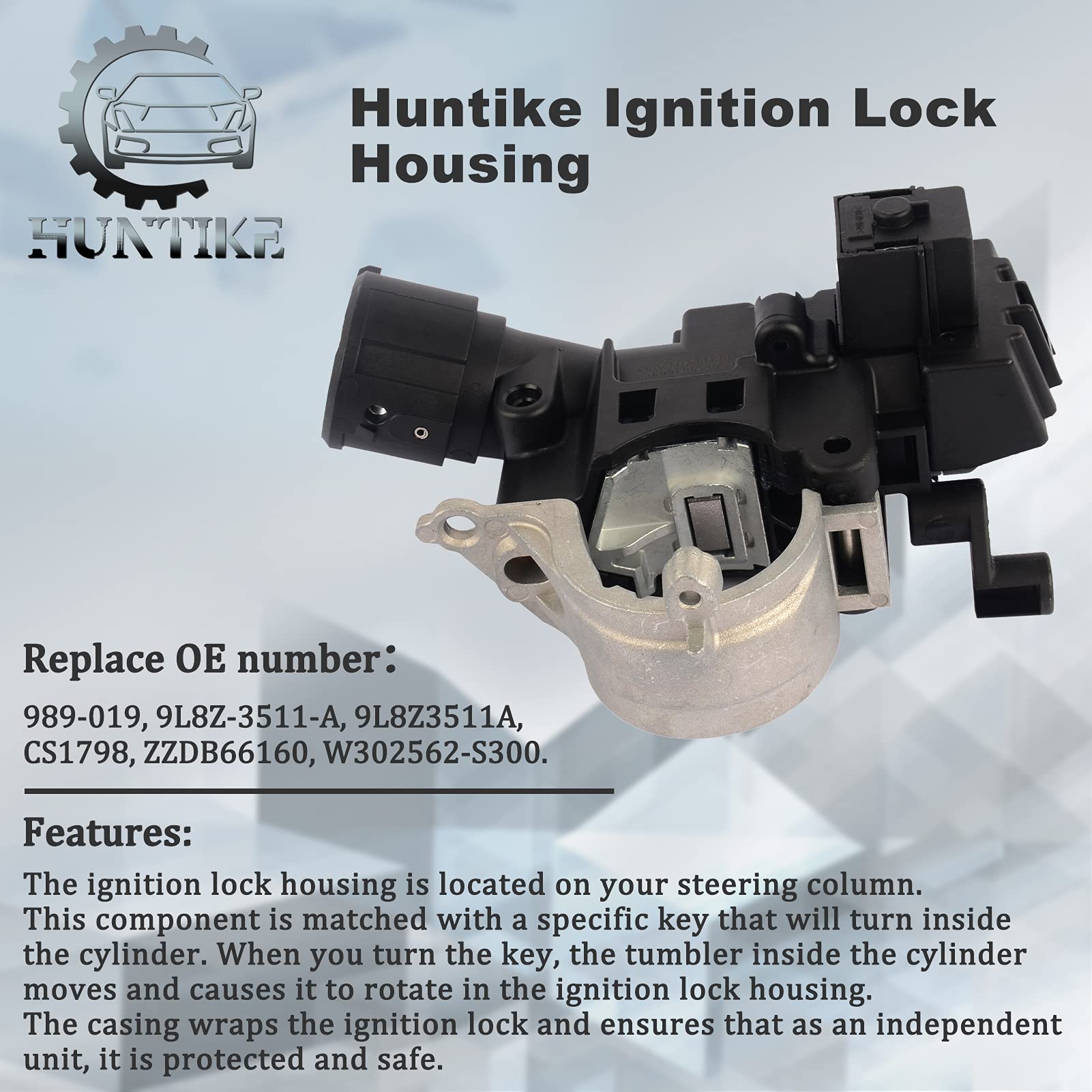Huntike 989-019 Ignition Lock Housing Compatible with Mercury