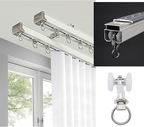 Miniatura 3 de The Lord of the Tools 20 piezas de polea de cortina de aleación de zinc, rodillos de cortina silenciosos, accesorios para dormitorios, hogar,