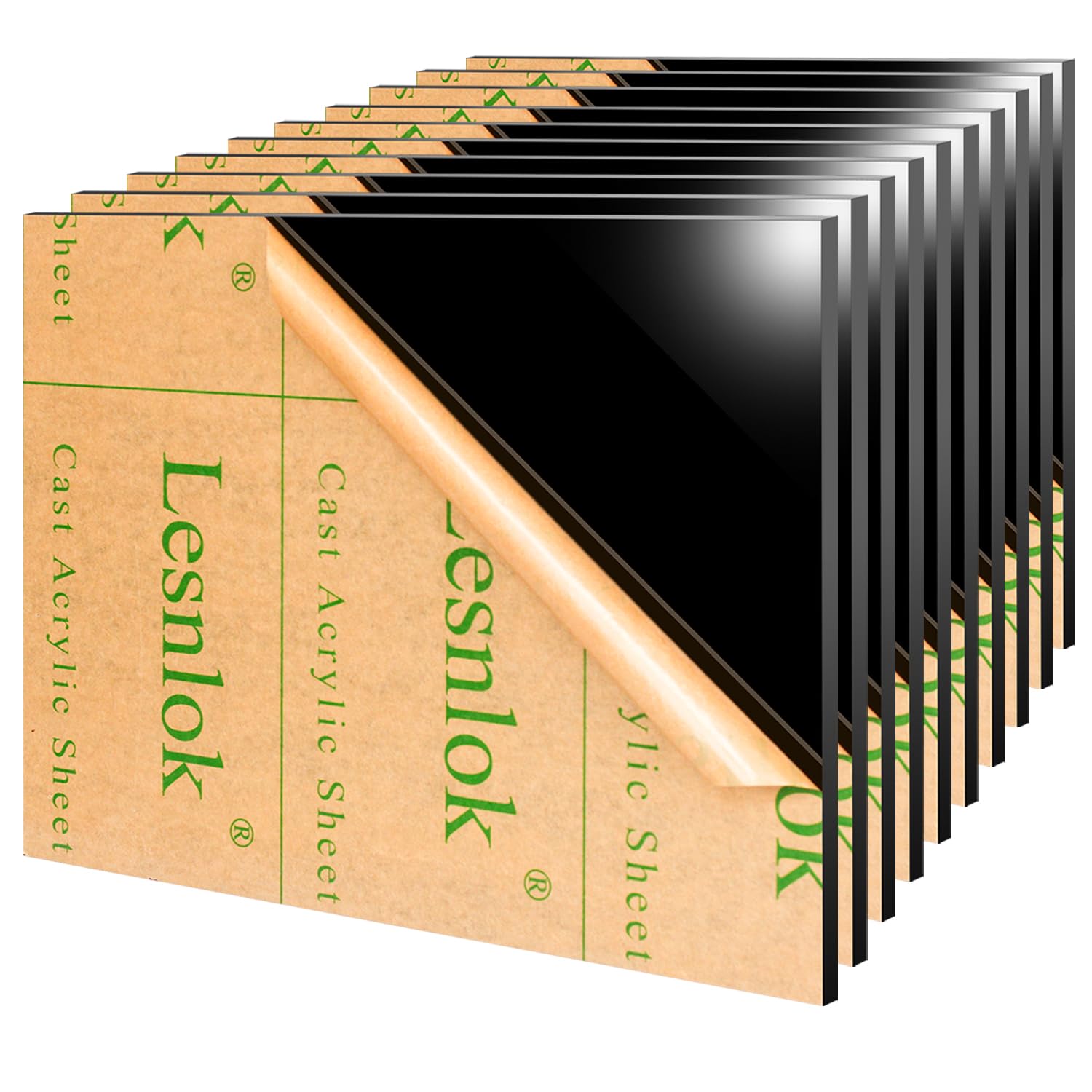 Black Acrylic Sheet - 12x16, 1/8" Thick -8
