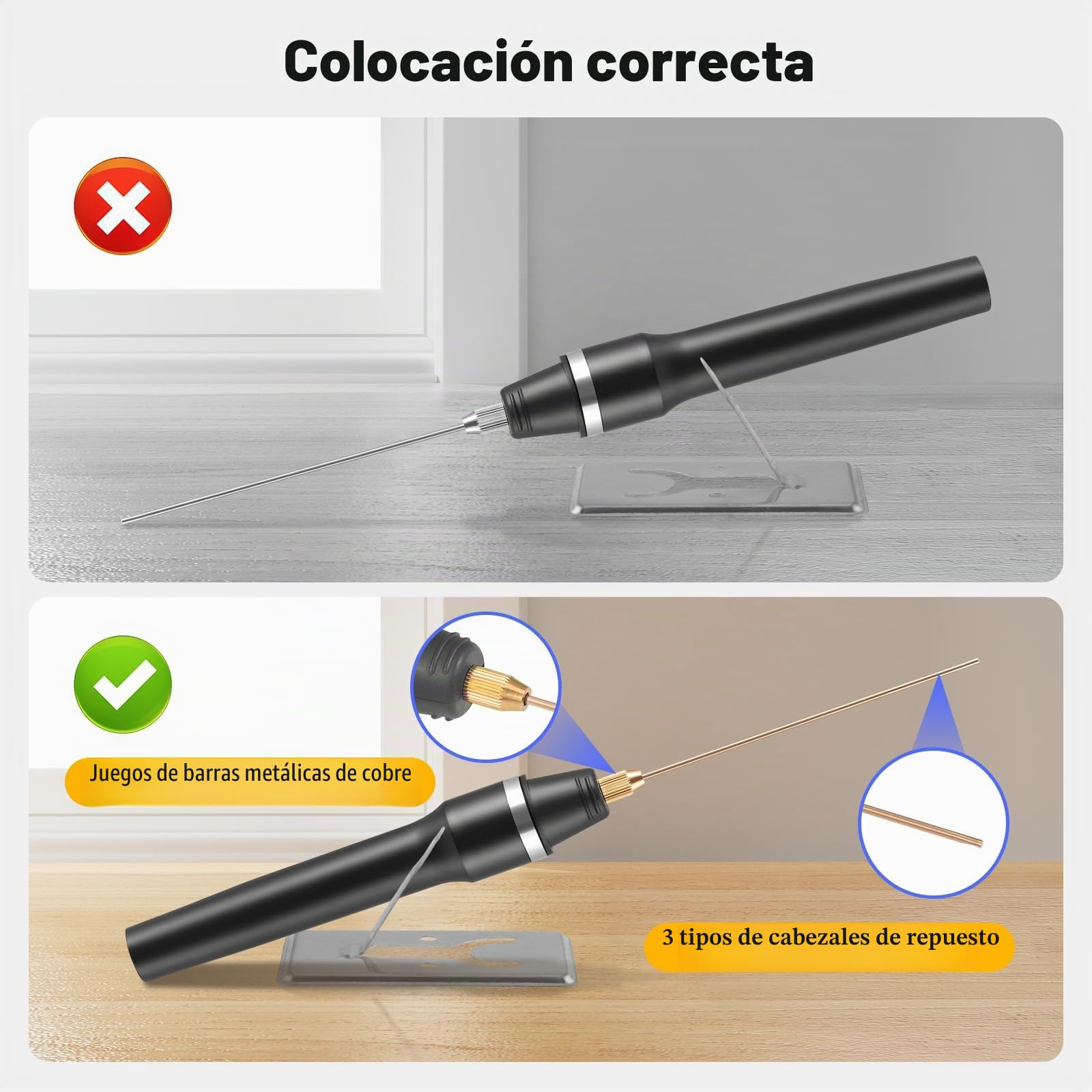 Cortador de espuma 3 en 1, para poliestireno y alambre caliente eléctrico, para cavar agujeros y trabajar con plásticos