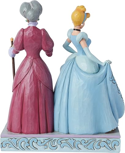 Miniatura 2 de Enesco Disney Traditions by Jim Shore Good vs. Evil - Figura de Cenicienta y Lady Tremaine de resina pintada a mano, figuras decorativas