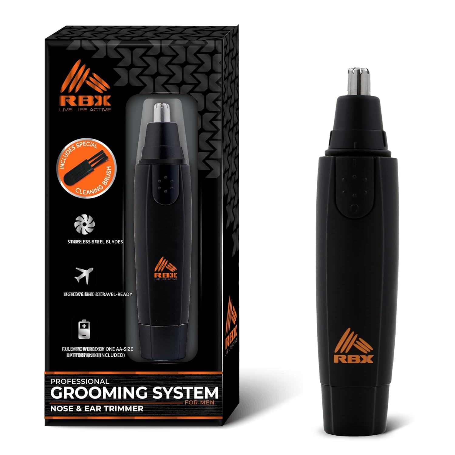 RBX Nose Hair Trimmer for Men Precision Ear and Nose Hair Trimmer for Men Professional Mens Grooming System