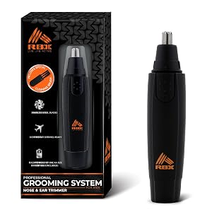 RBX Nose Hair Trimmer for Men Precision Ear and Nose Hair Trimmer for Men Professional Mens Grooming System