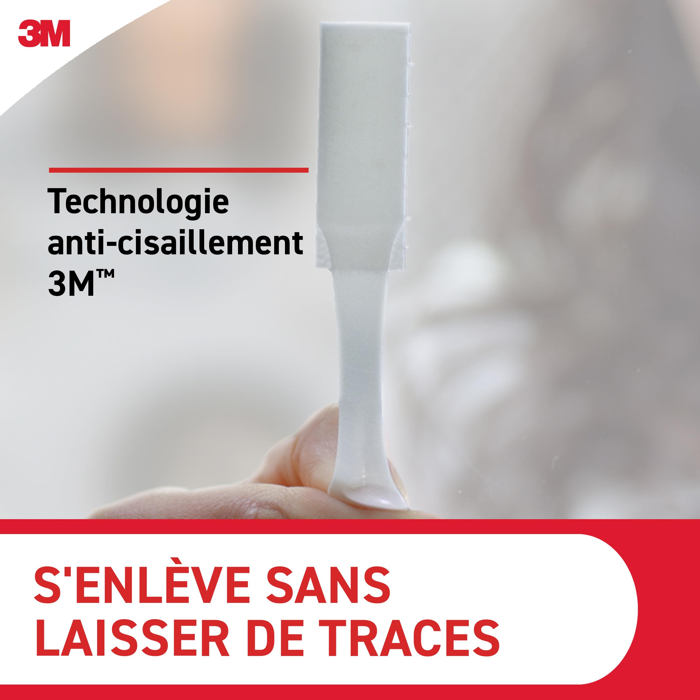 Command Languettes Accroches Tableaux Très Grandes 10 Paires Blanc 9 kg Sans Outils Fixation sans Dommages