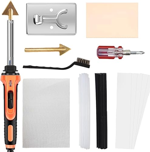 Kit de soldadura de plástico, soldador de plástico de 110 V100 W, para bricolaje, parachoques de automóvil, salpicadero, kayak, herramienta de