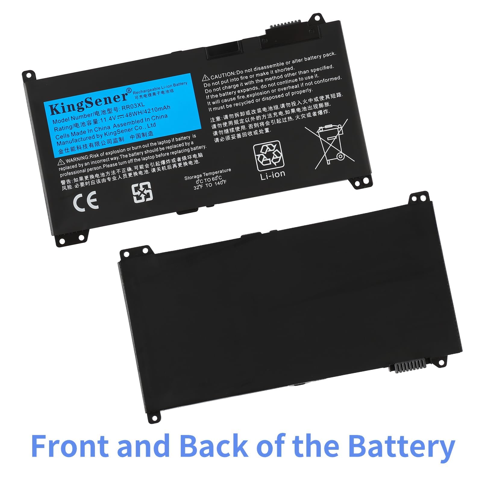 RR03XL Batteria per PC portatile HP ProBook 430 440 450 455 470 G4 G5 MT20 HSTNN-PB6W HSTNN-LB7I HSTNN-LB71 851477-421 851477-541 851477-831 HSTNN-UB7C 48WH 11.4V